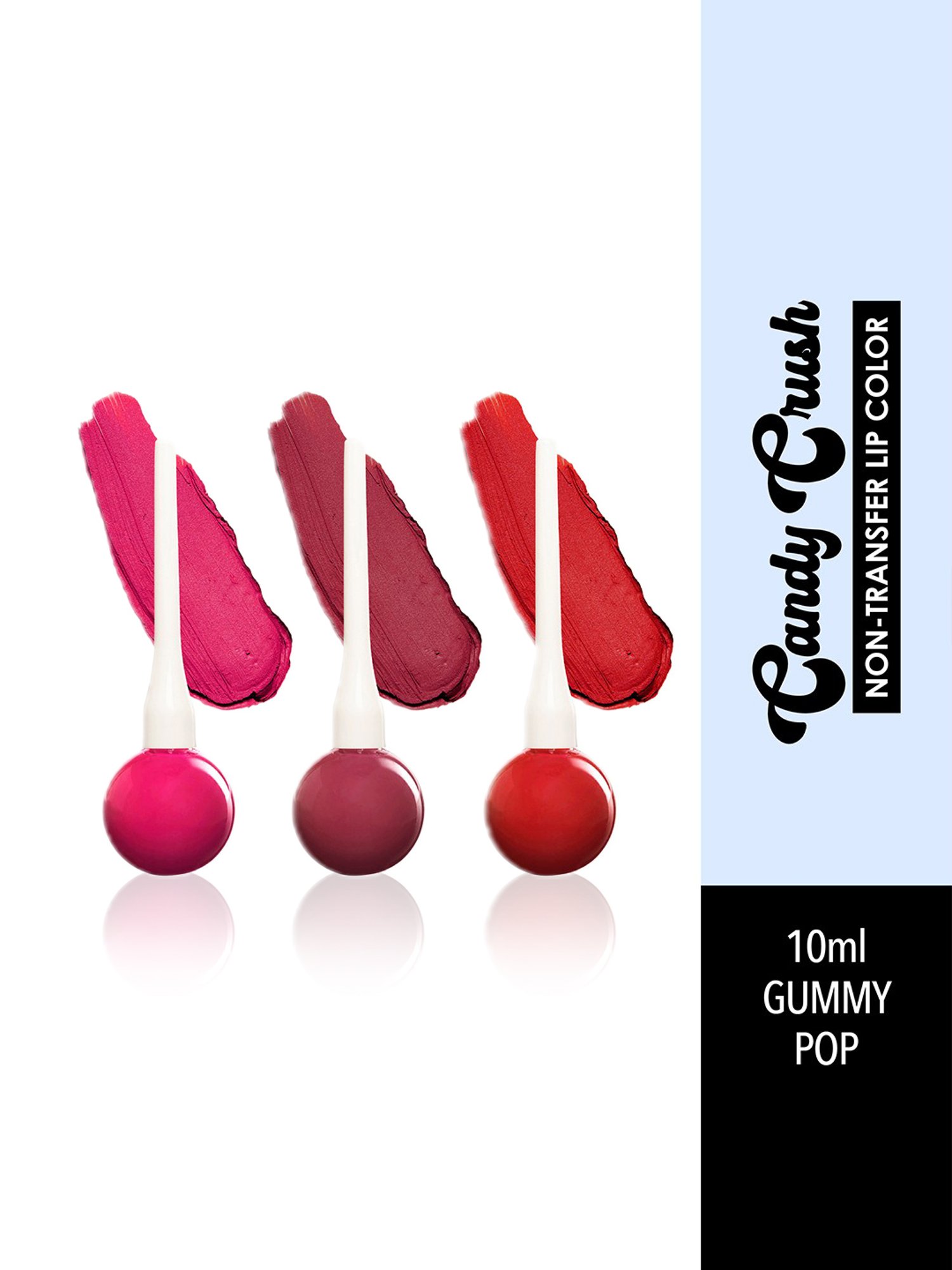 Blue Heaven Candy Crush Non-Transfer Lip Color Gummy Pop - Pack of 3
