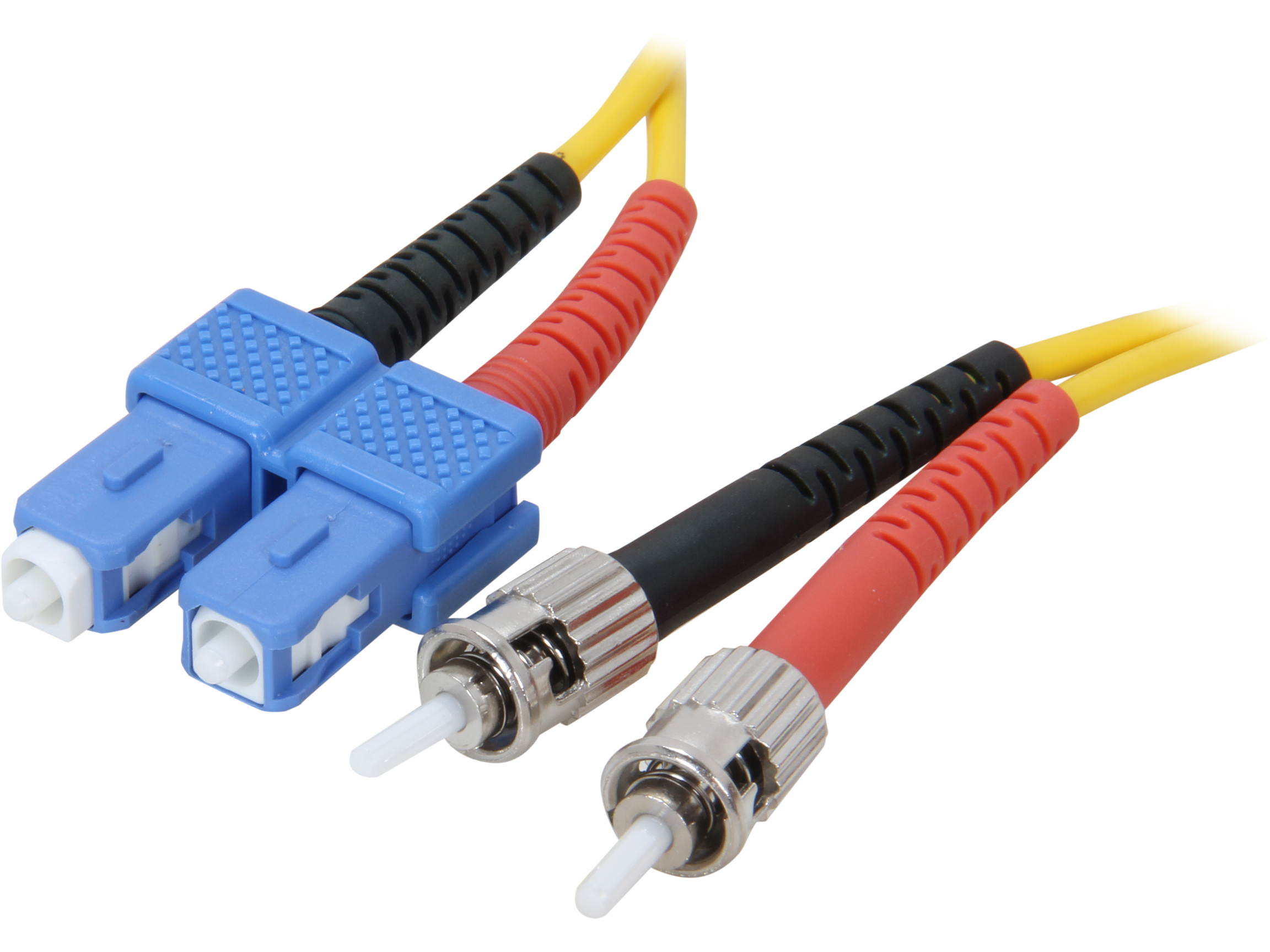 BYTECC SD-SST1 1m SD-SST SC to ST Duplex (2 Strand) Cable, Single Mode 9/125 Standard Zipcore