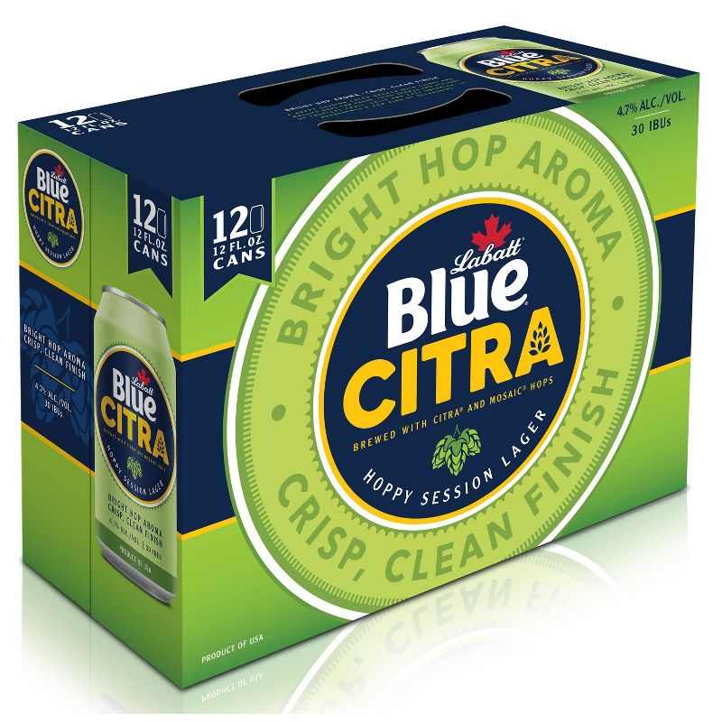 Labatt Blue Citra Lager Beer - 12pk/12 fl oz Cans