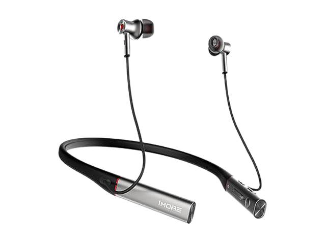 1MORE Active Noise Cancelling Wireless Earbuds, Bluetooth Neckband Headphones, Wired and Wireless Earphones with Active Noise Cancellation, Magnetic ENC Earbuds, Fast Charge and Easy Control