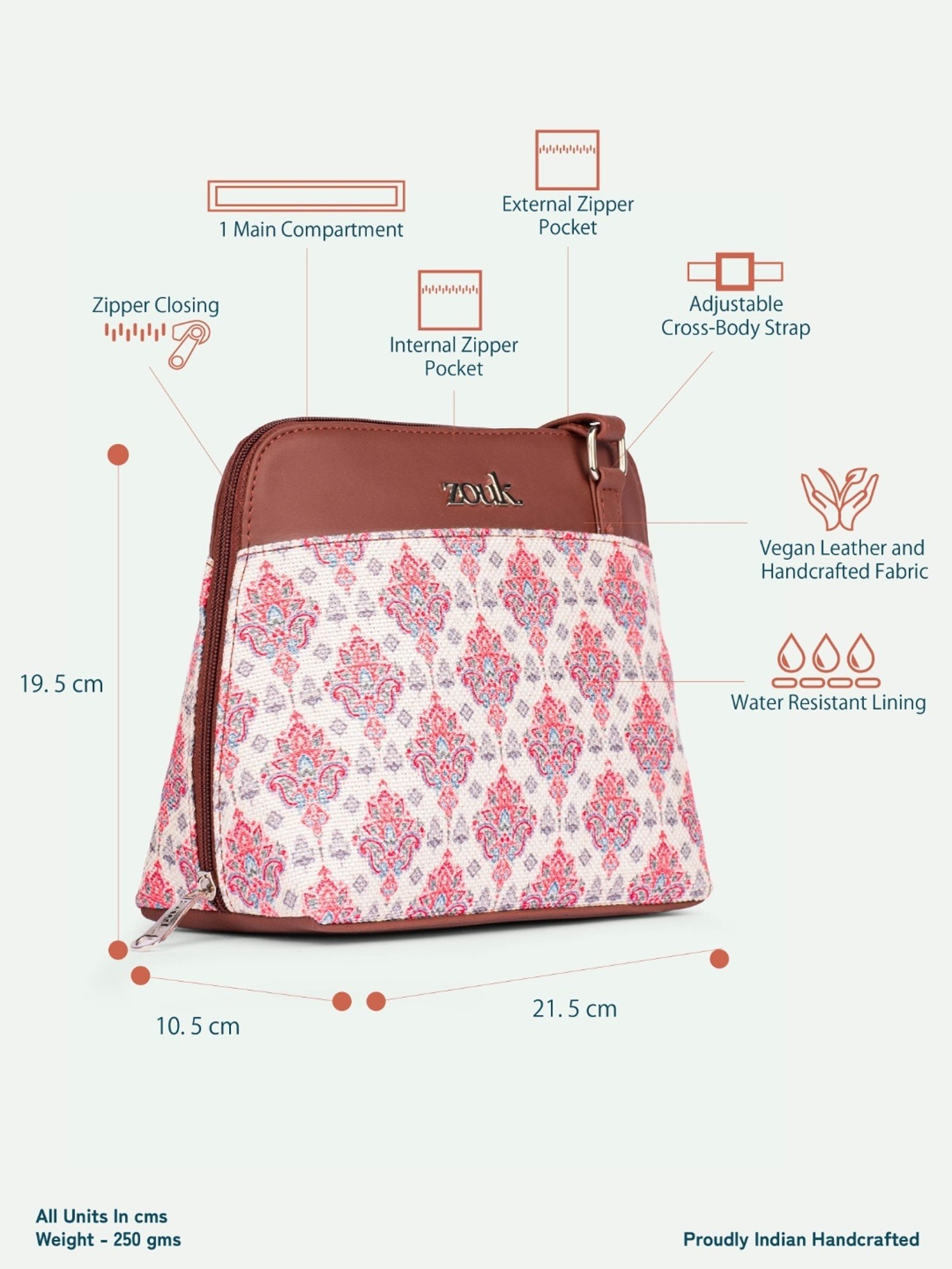 Tortoise Go Everywhere Ellena Black Solid Medium Cross Body Bag