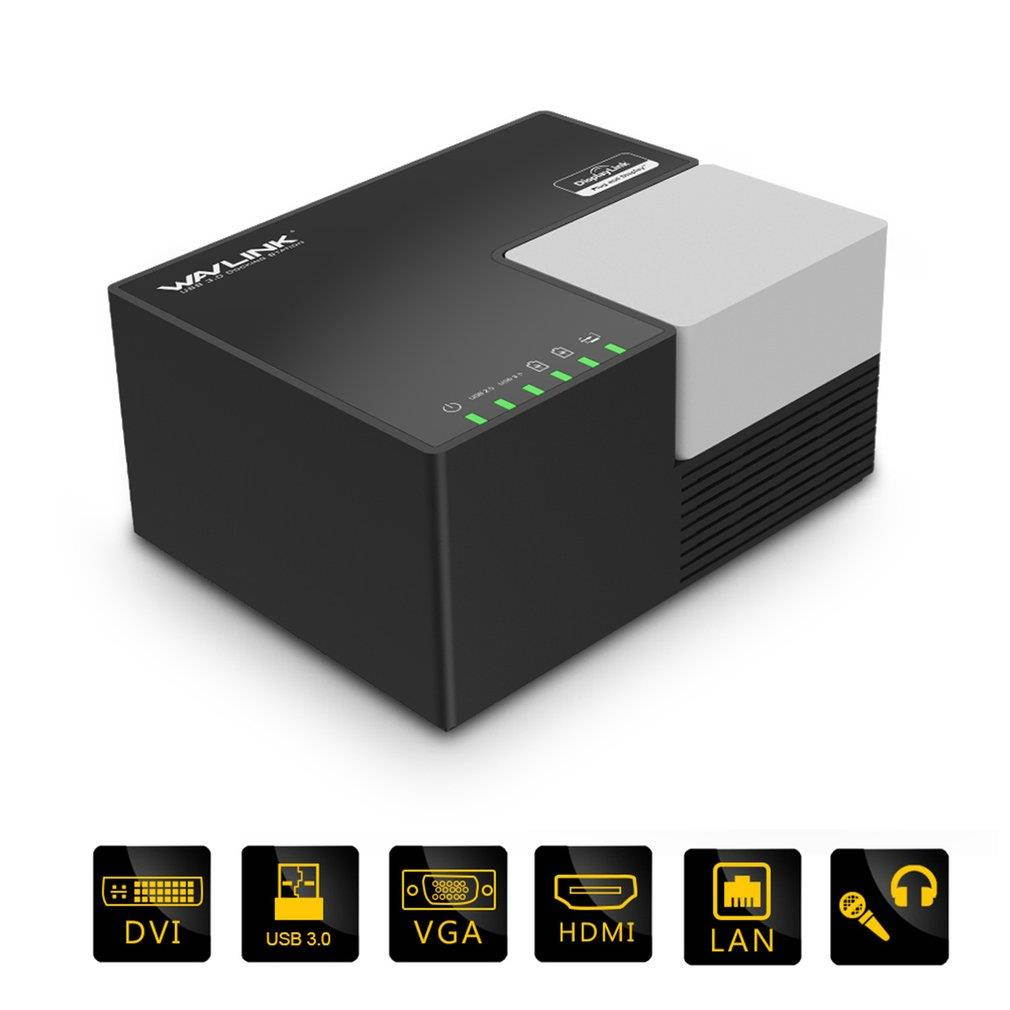 USB3.0 Universal Docking Station HDMI Gigabit Ethernet Dual Video Monitor