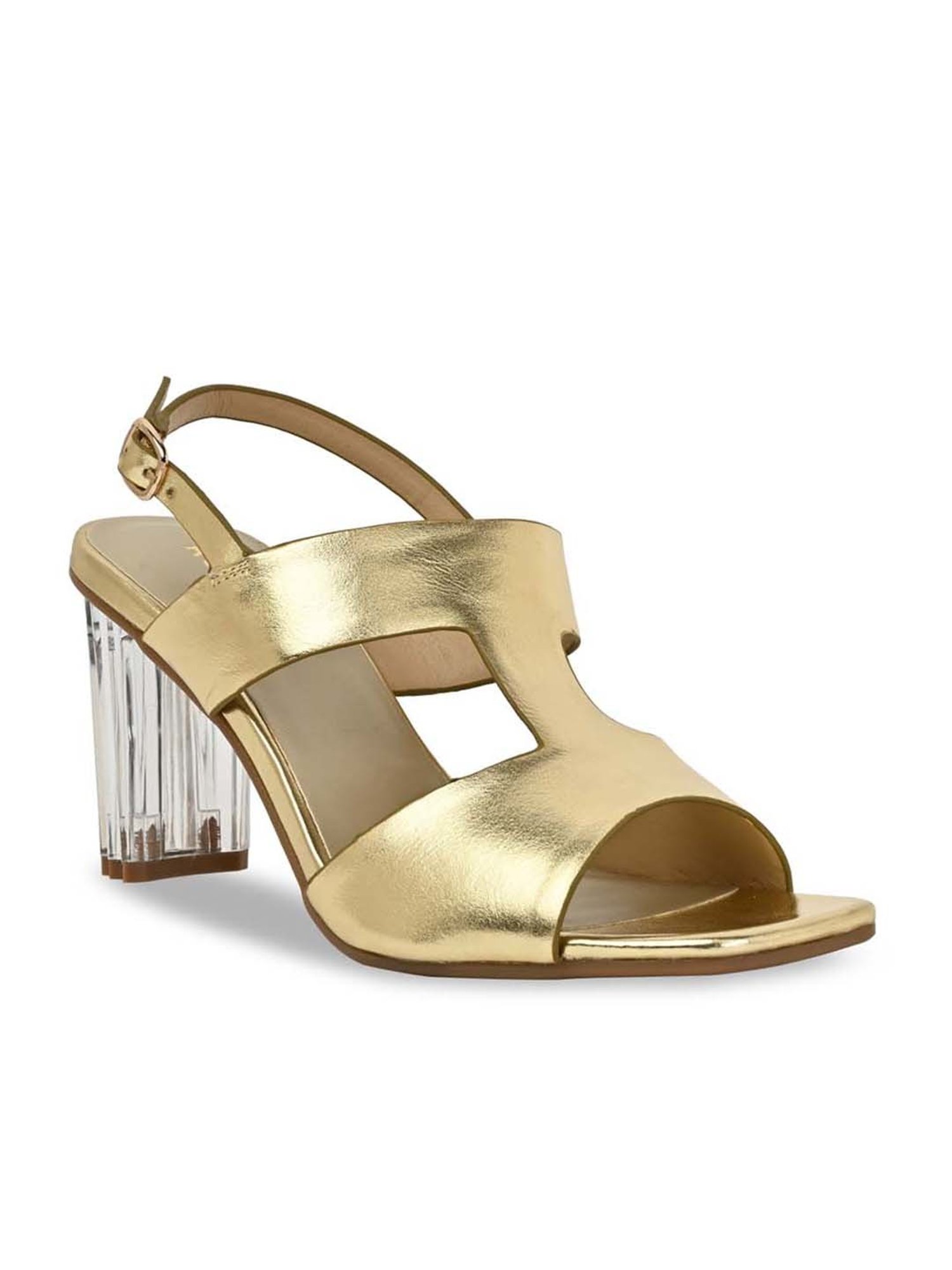 Rocia by Regal Women's Golden Back Strap Sandals