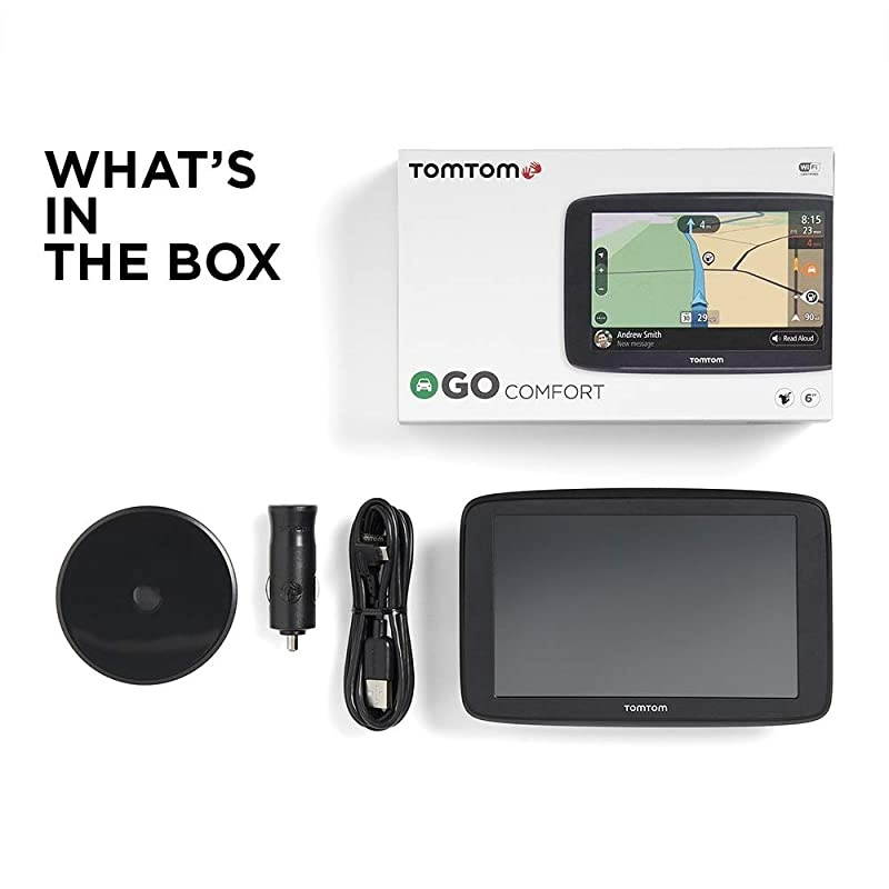 Go Comfort 6 with WiFi 6 inch Display Lifetime Traffic and Maps Smart Routing Destination Prediction and Road Trips
