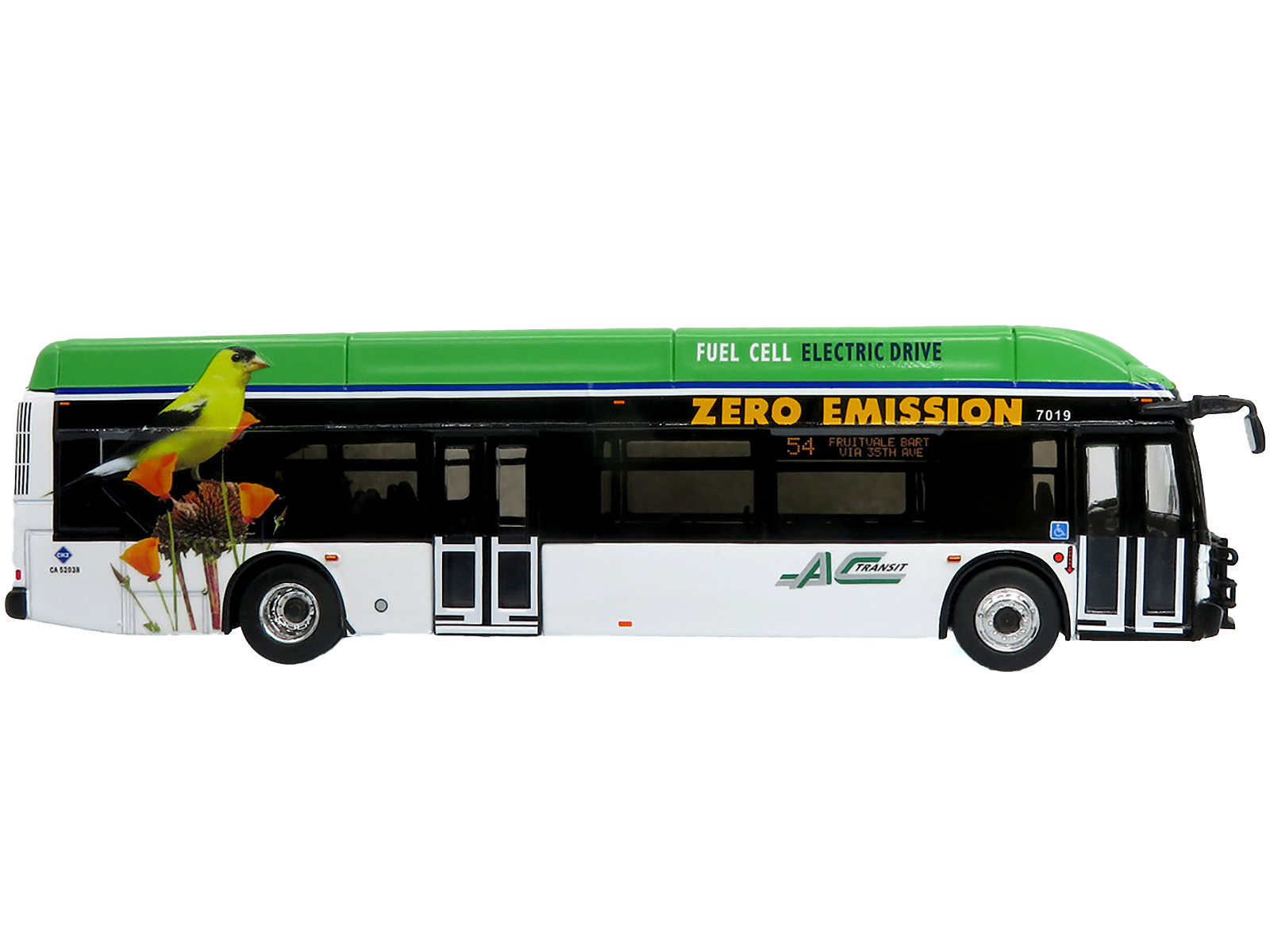 Prevost H3-45 Coach Bus "Air Canada Landline" Black and White Limited Edition 1/87 (HO) Diecast Model by Iconic Replicas