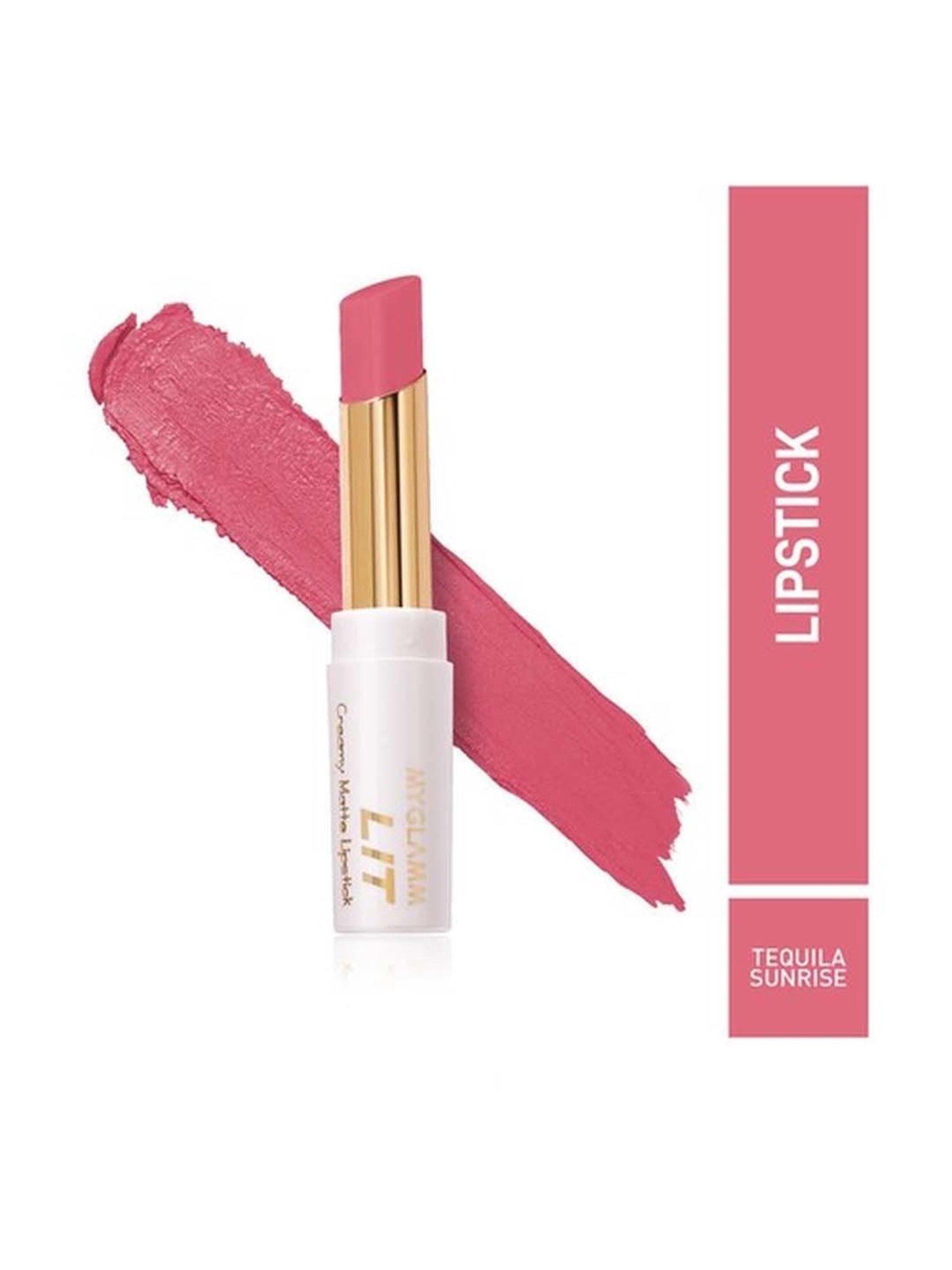 MyGlamm Lit Creamy Matte Lipstick Tequila Sunrise - 3.7 gm