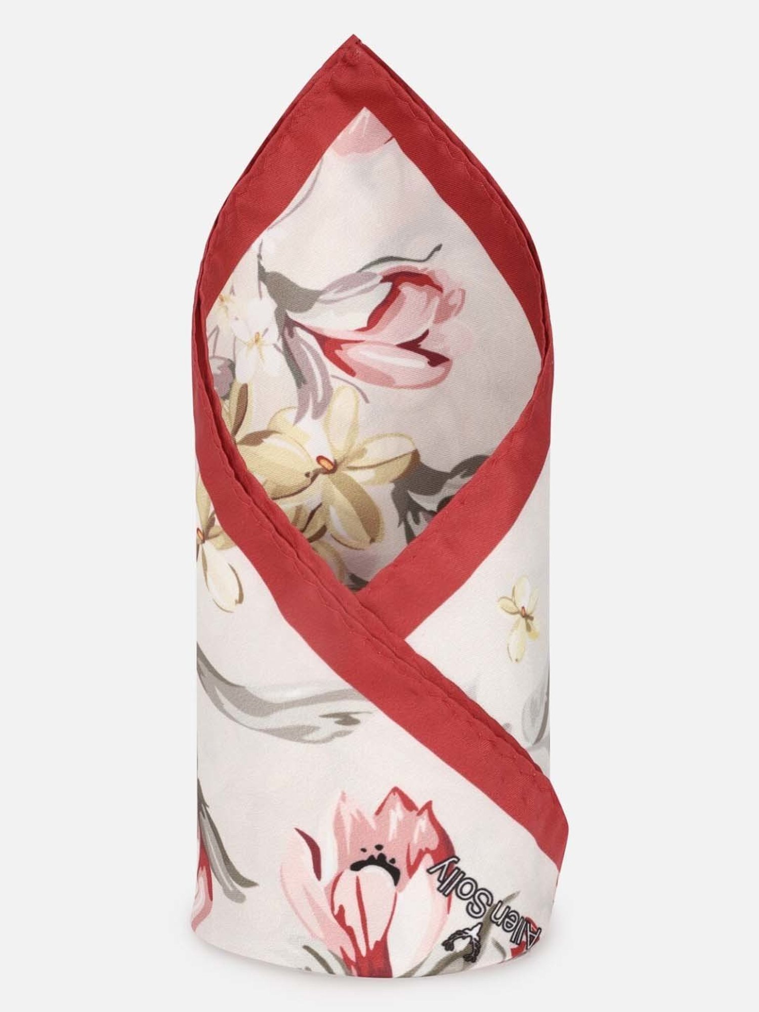 CHOKORE Brown and Yellow Plaid Pocket Square