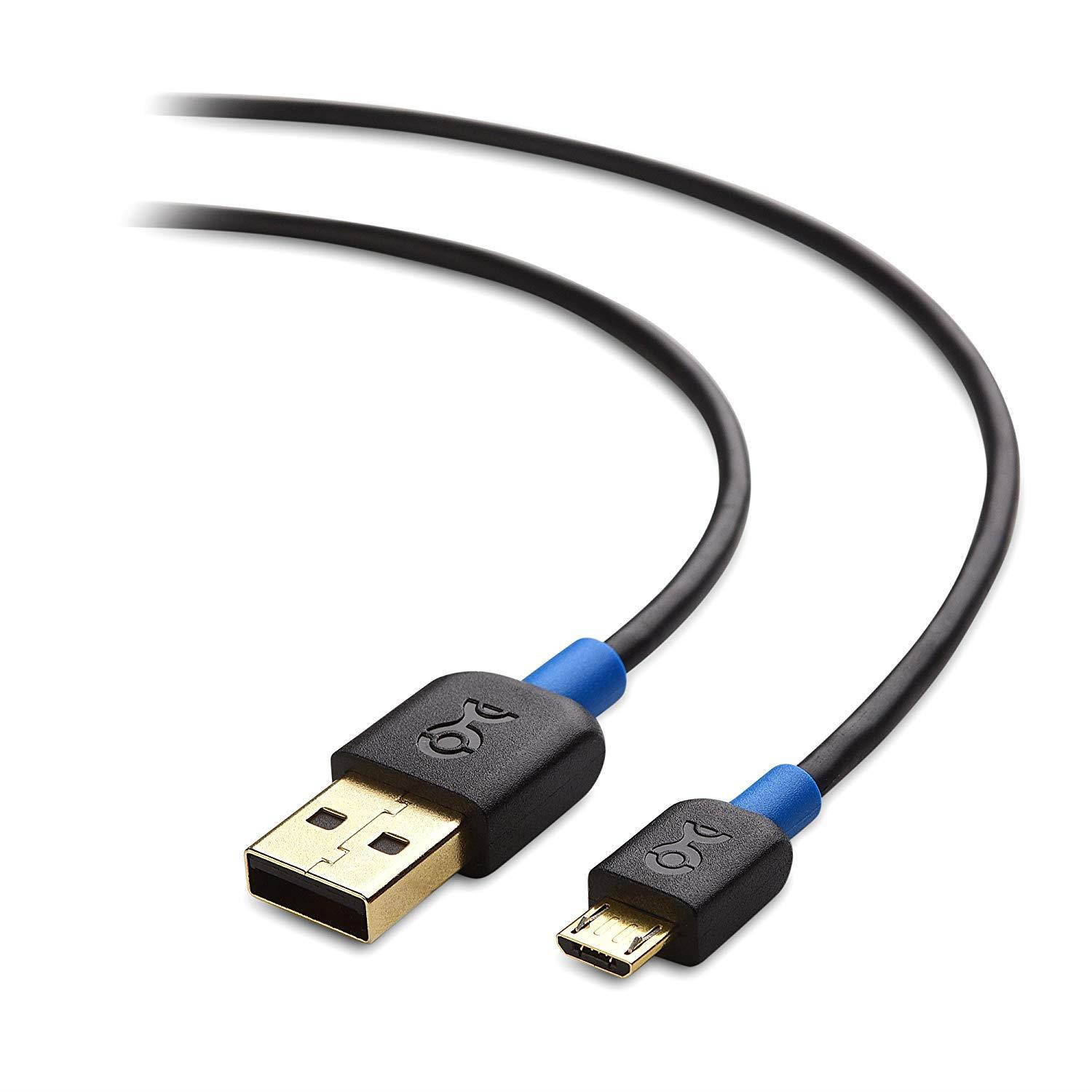 Cable Matters (Combo 6-Pack) Gold-Plated USB 2.0 Type A to Micro-B Cable - 1/3/6 Feet