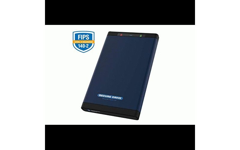 SecureData 2TB SecureDrive BT FIPS 140-2 Hard Drive with Bluetooth Authenticatio, 2 TB