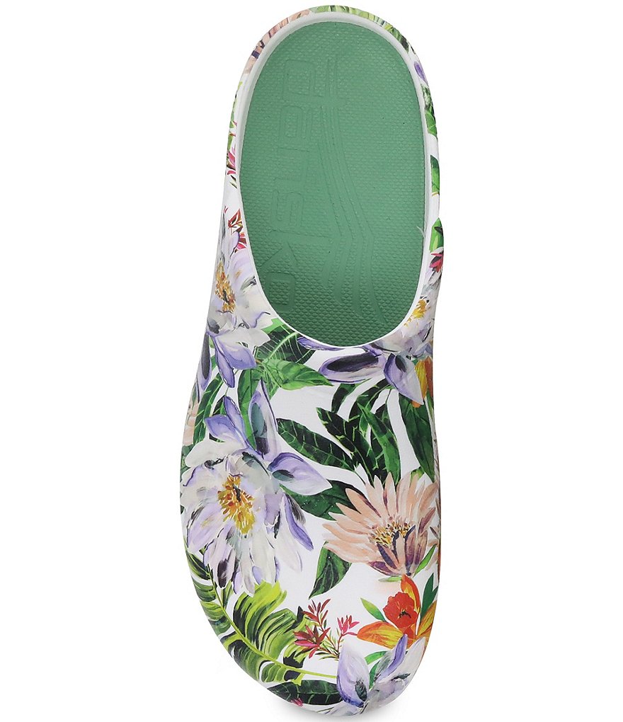 Dansko Kane Vintage Tropical Mule Clogs