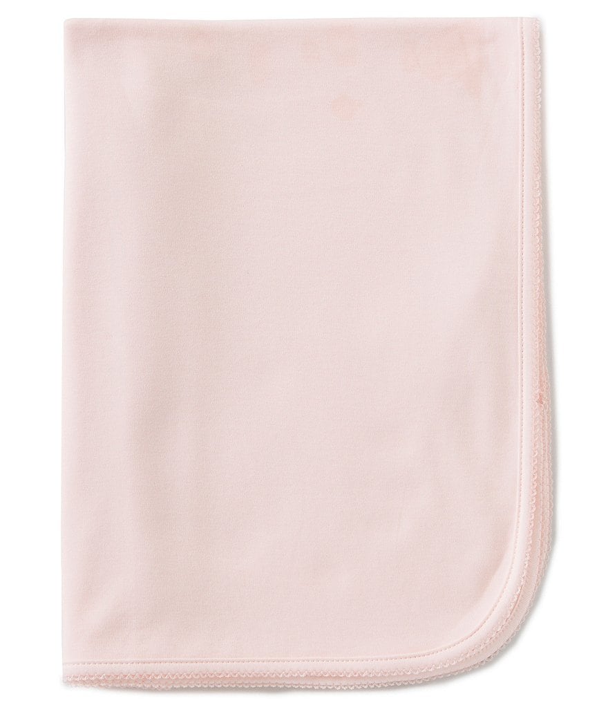 Edgehill Collection Supima Cotton Baby Girls Supima Receiving Blanket