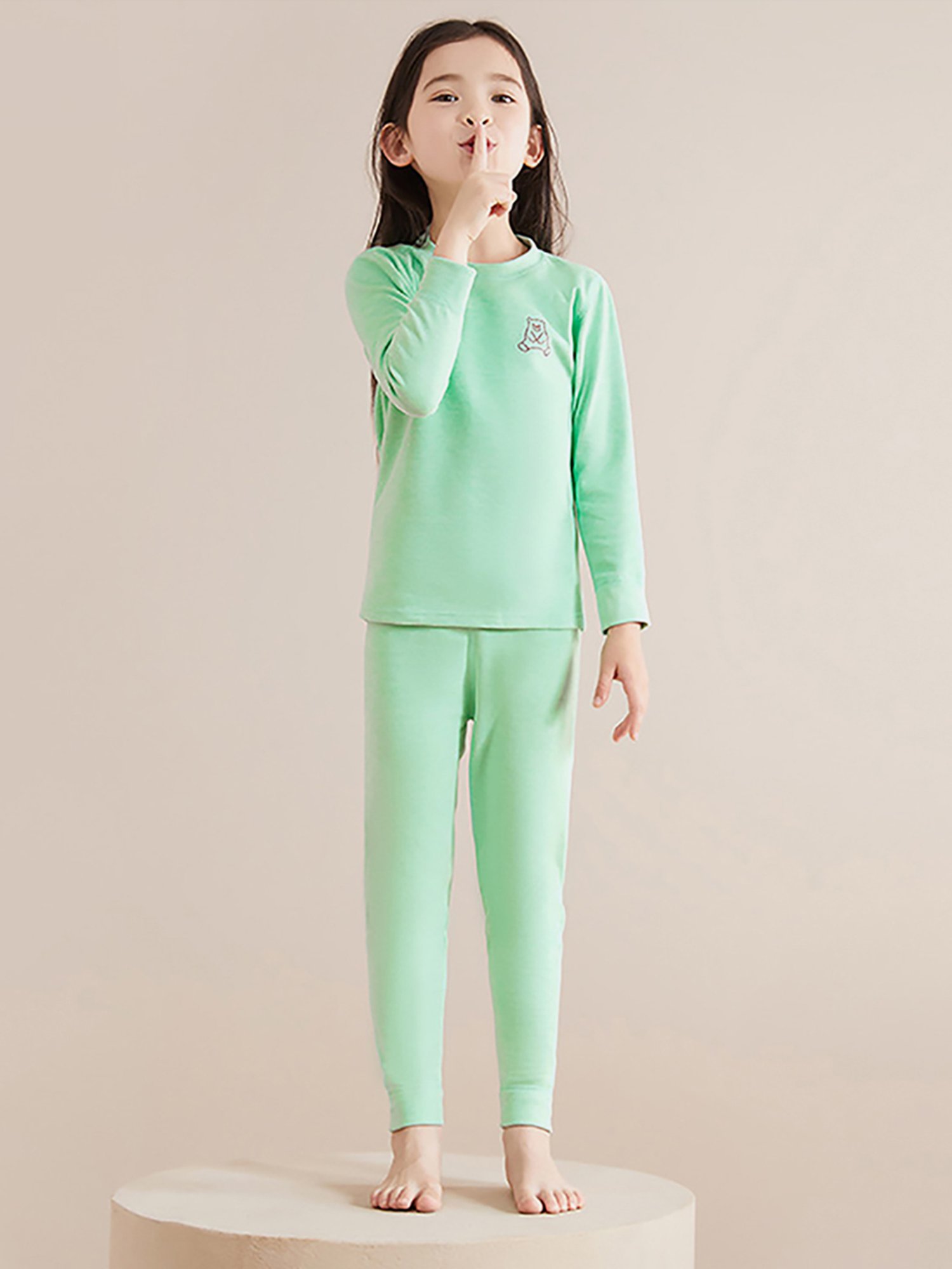 Tiny Bugs Kids Grey Cotton Thermal Set