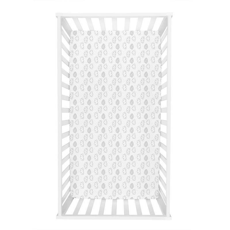 Trend Lab Fitted Crib Sheet - Clouds