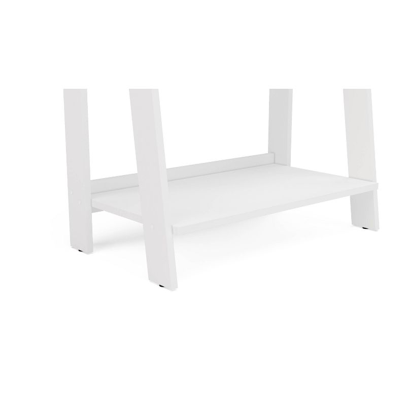 53.14" Lisbon 4 Shelf Bookshelf White - Chique