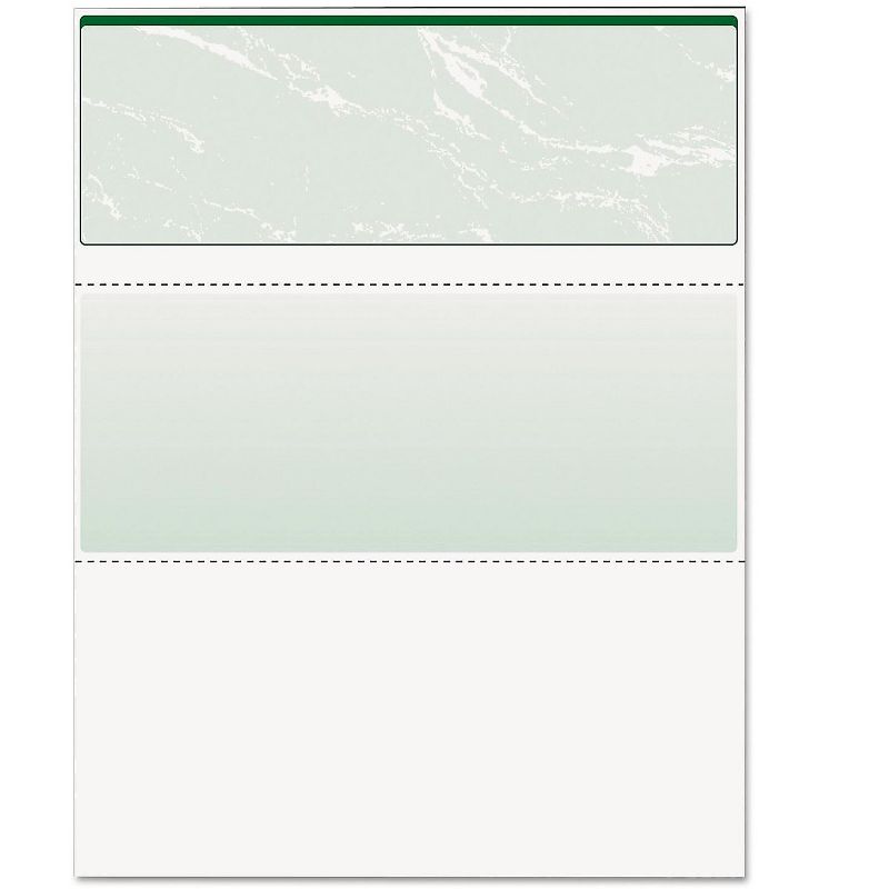 DocuGard Standard Security Check Green Marble Top 24 lb Letter 500/Ream 04502