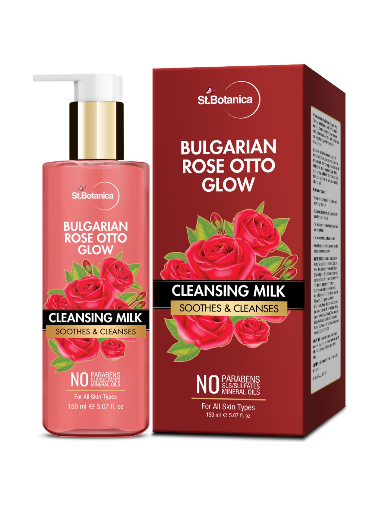 St.Botanica Bulgarian Rose Otto Glow Cleansing Milk - 150 ml