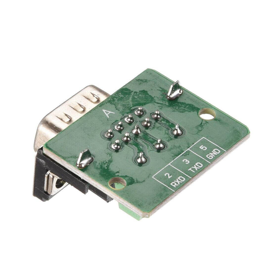 DB9-G3-BT Rivet Hole Type RS232 RS485 DB9 D-Sub Serial Port 9Pin COM Male Connector to Terminal 3Pin Signals #235 Distance 5.00mm Adapter Module