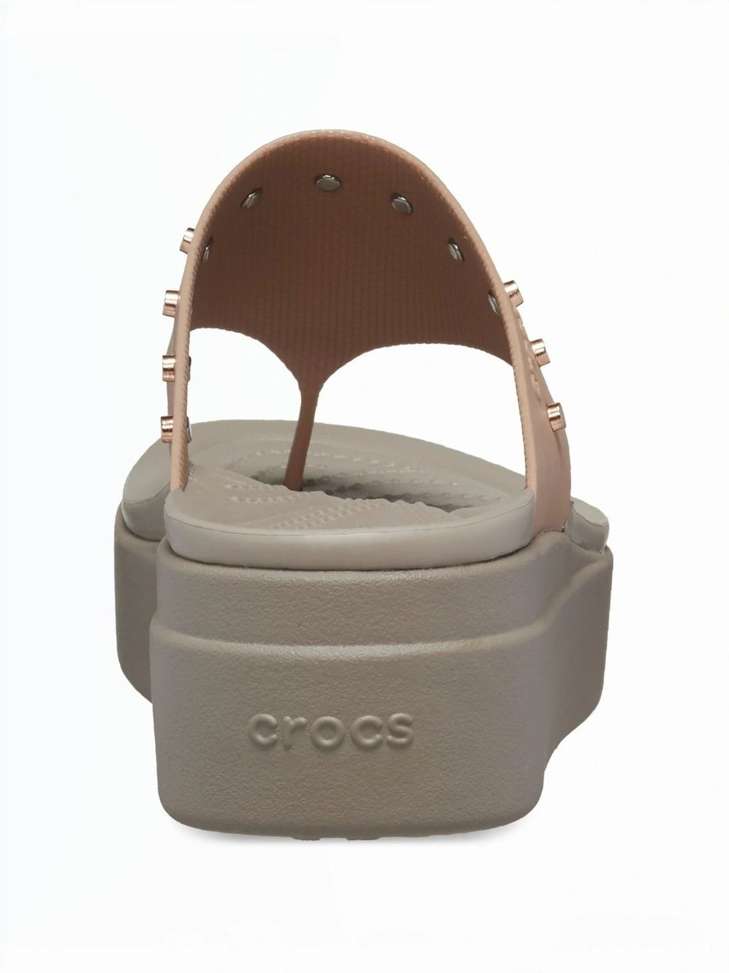 Crocs Women's Brooklyn Beige Flip Flops