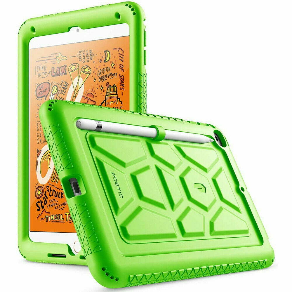 [20 Pieces] iPad Mini 5 Tablet Case [Grip&Drop Protective] Silicone Cover Green