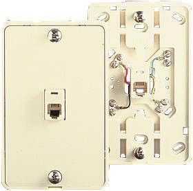 Screw Terminal Phone Jack White