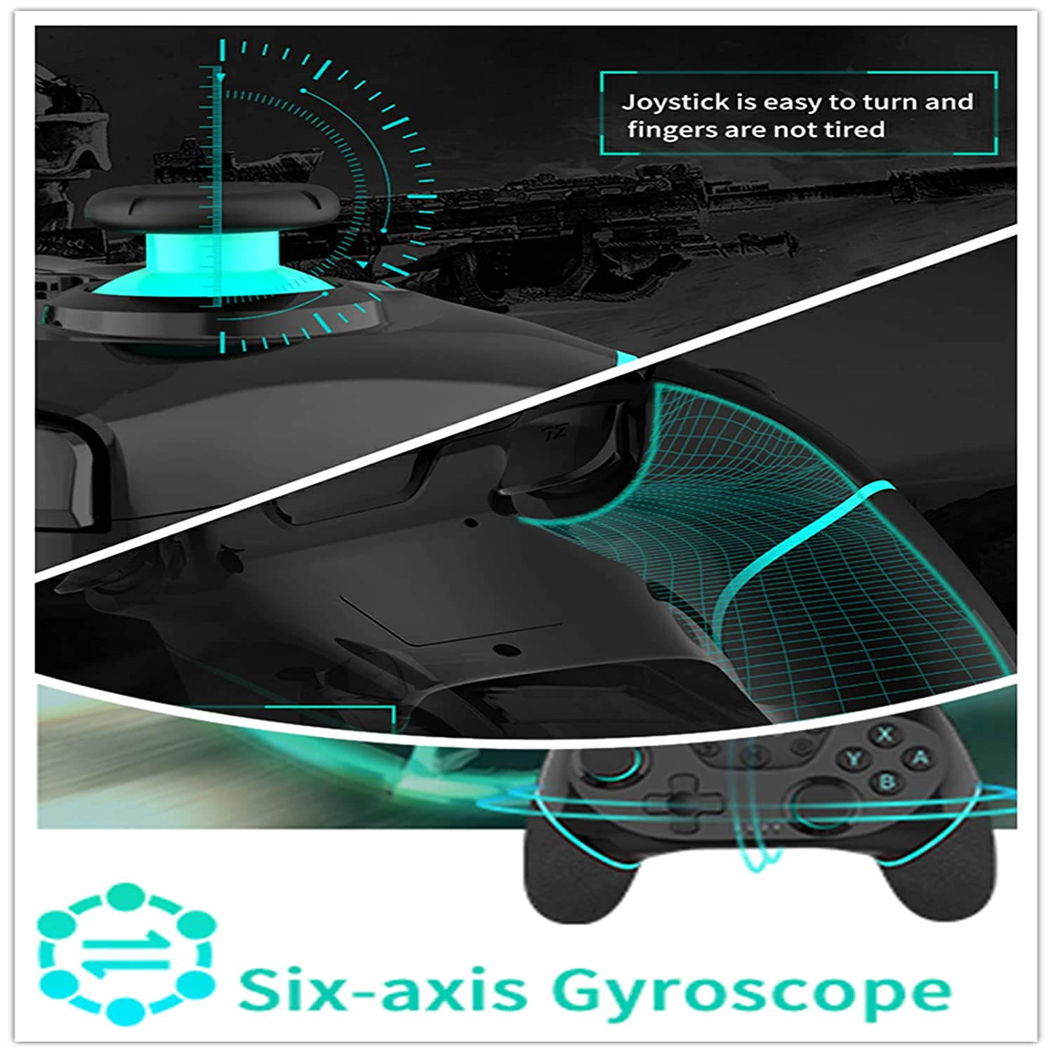 Wireless Controller Switch Remote Gamepad Joystick, Wireless Pro Controller for Switch