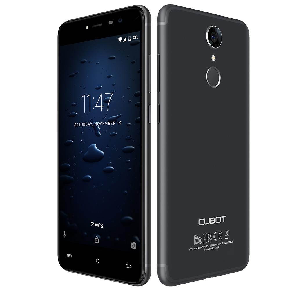 Cubot Note Plus 4G Smartphone 5.2 inch Android 7.0 MTK6737T Quad Core 1.5GHz 3GB RAM 32GB ROM 13.0MP Rear Camera Fingerprint Scanner