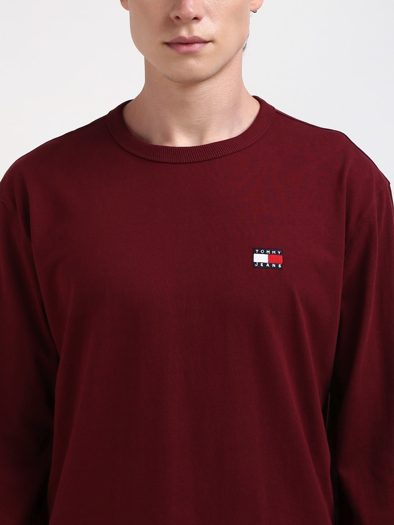Tommy Hilfiger Maroon Regular Fit T-Shirt