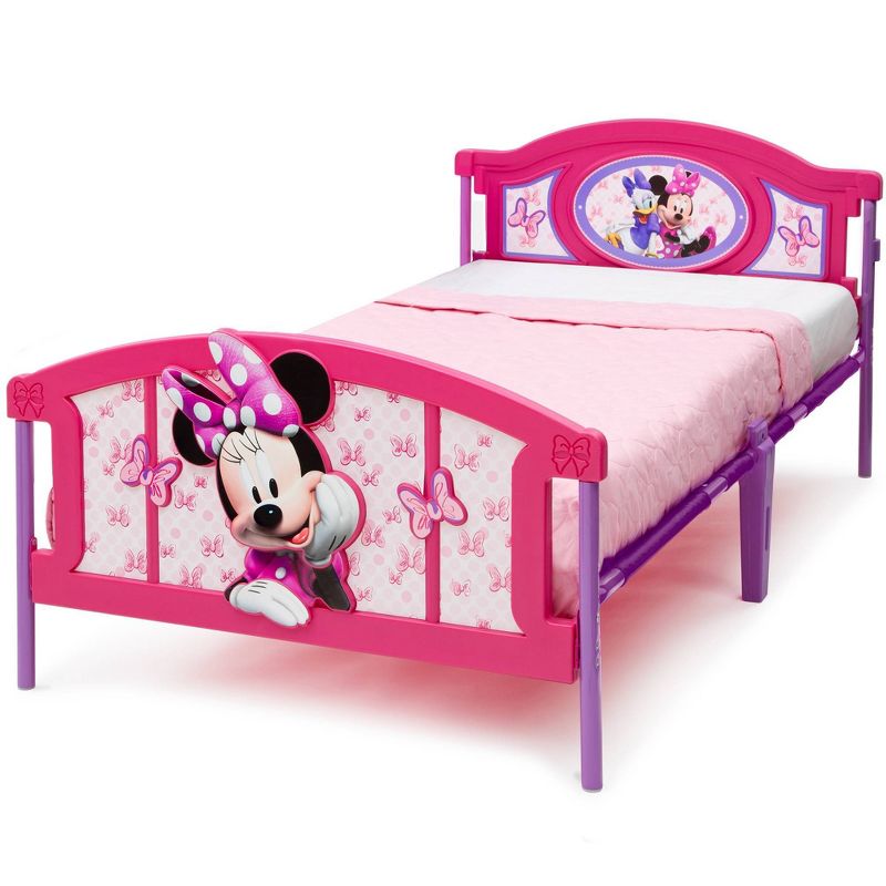 Twin Disney Minnie Mouse Plastic 3D Bed - Delta Children