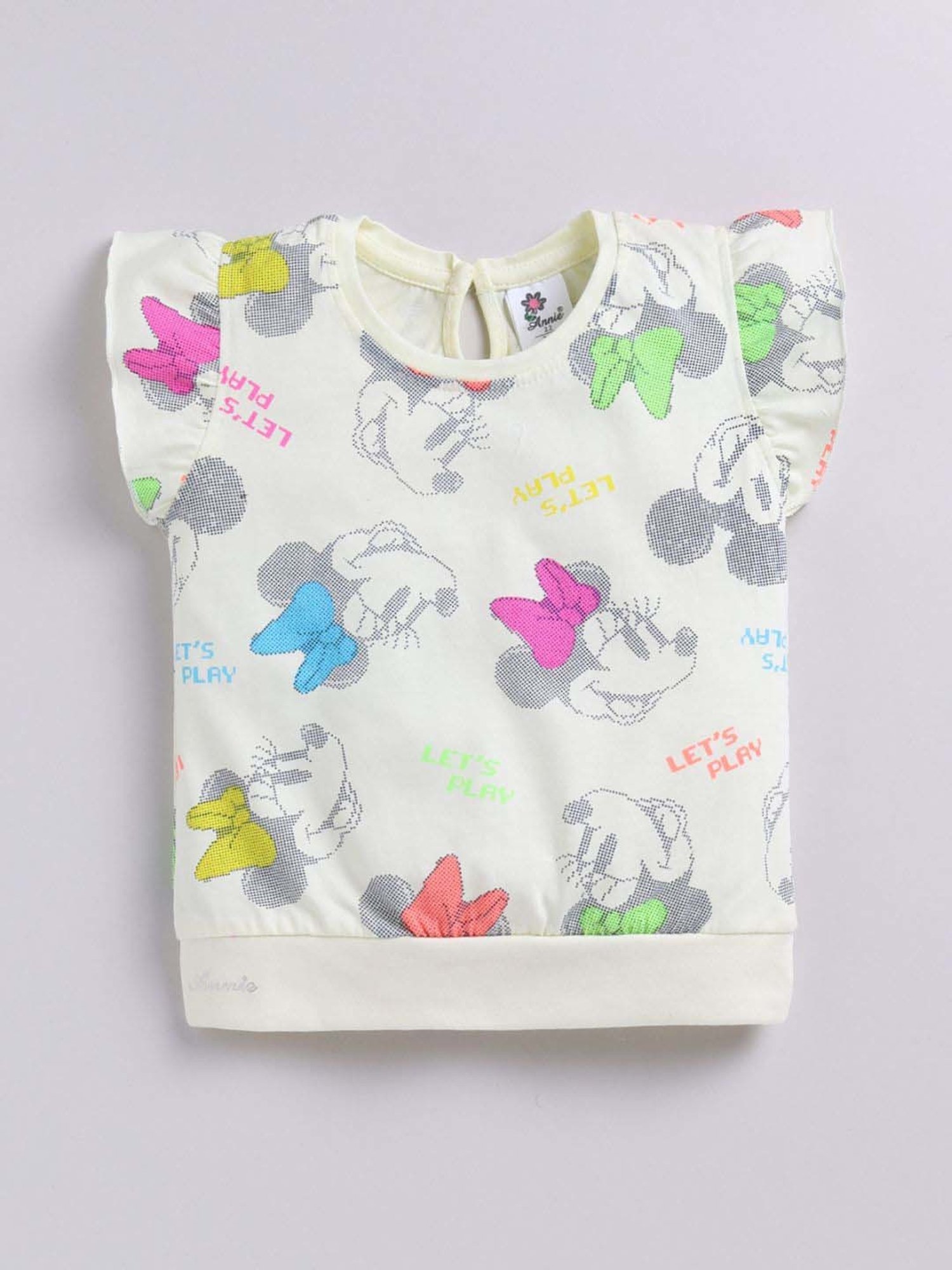 ANNIE Girls Multicolor Cotton Printed Co-ord set