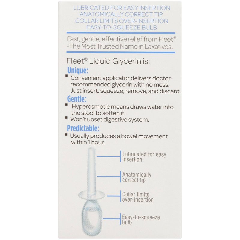Fleet Liquid Glycerin Suppositories for Adult Constipation - 4ct