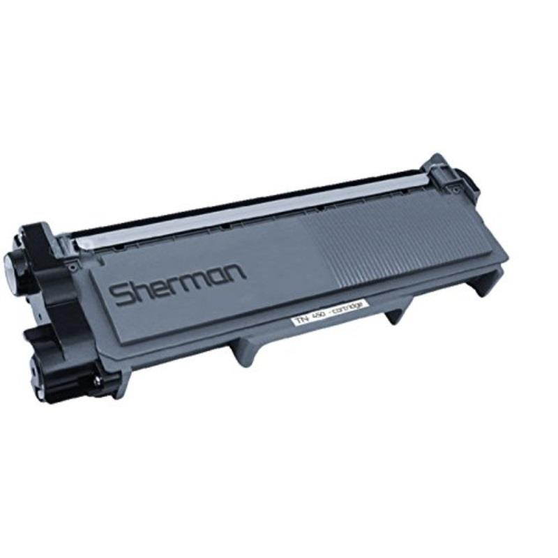 sherman inks and toner cartridges  brother tn450 tn450 compatible black laser toner cartridge replacement for printer: brother allinone machines dcp7060d, dcp7065dn, dcp7070dw, mfc7240, mfc7360n, mfc