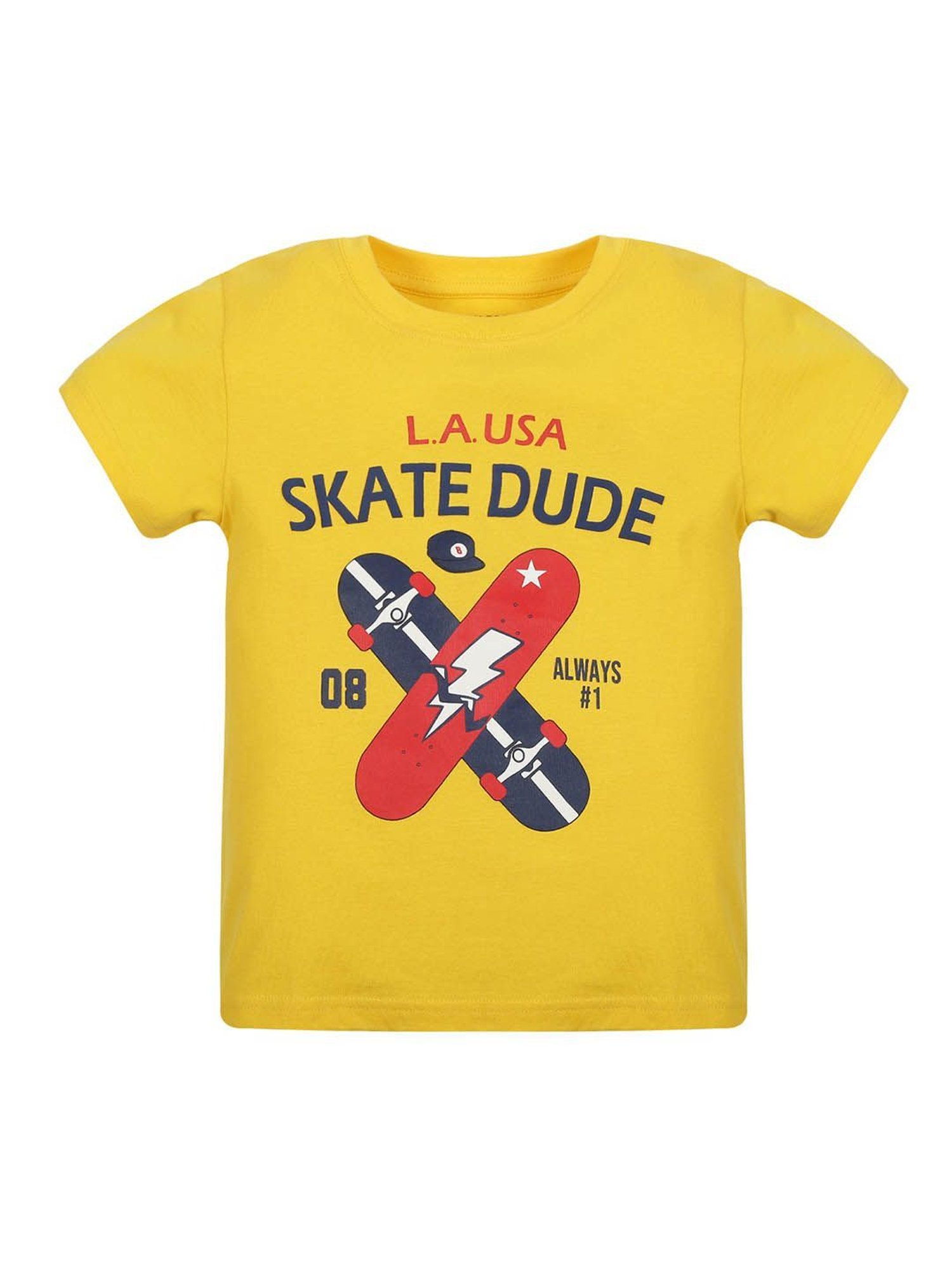 Plum Tree Kids Multicolor Printed T-Shirt (Pack Of 2)