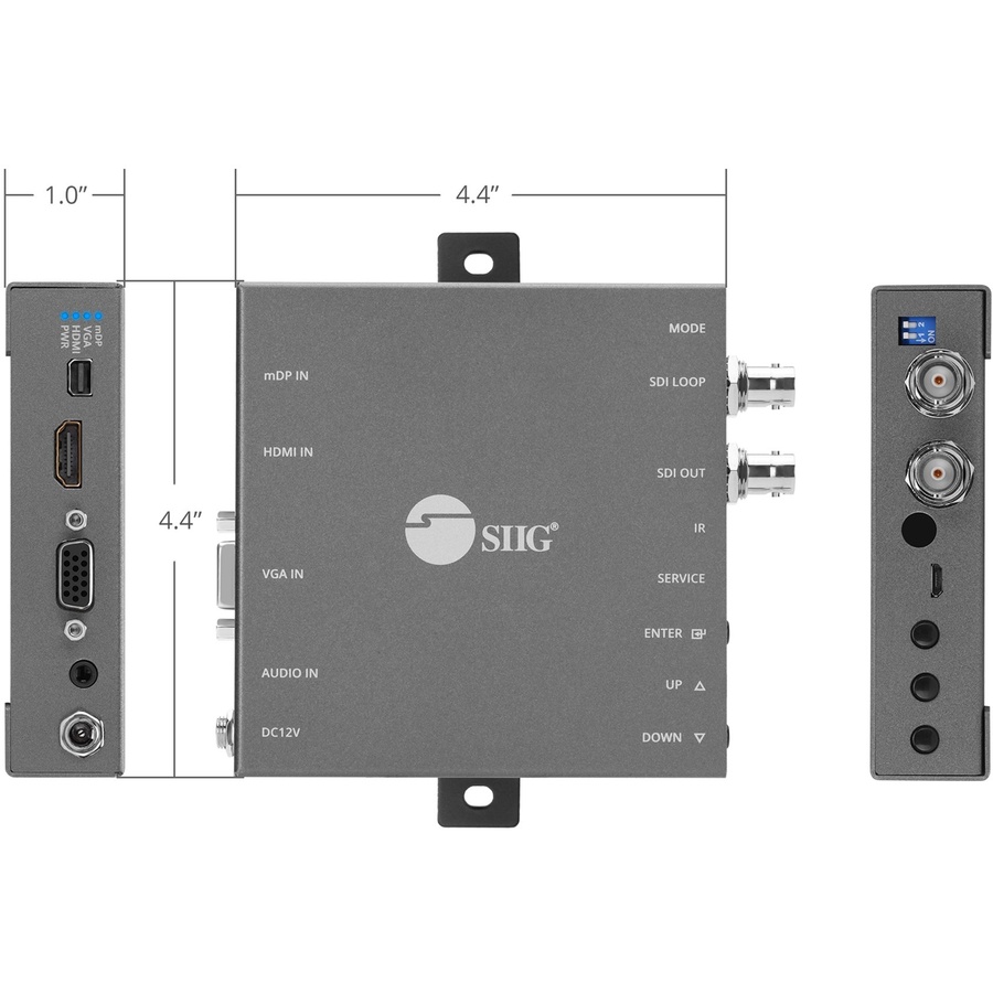 SIIG Multiple Video to SDI Scaler Converter CEH24J11S1
