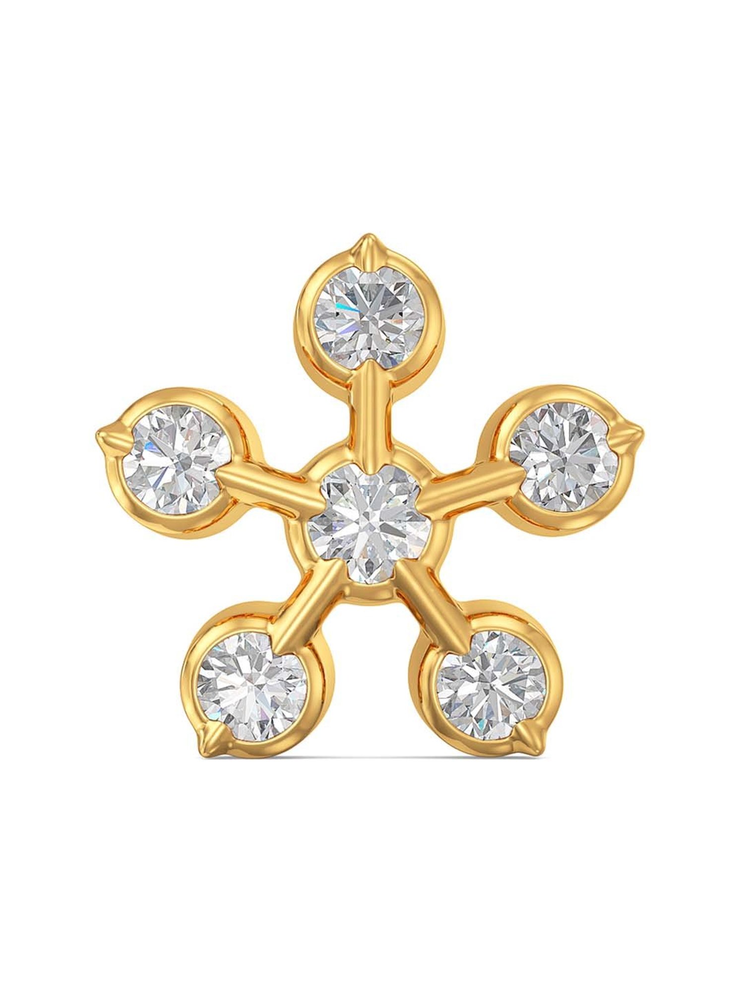 Joyalukkas 22k Gold & Diamond Nosepin