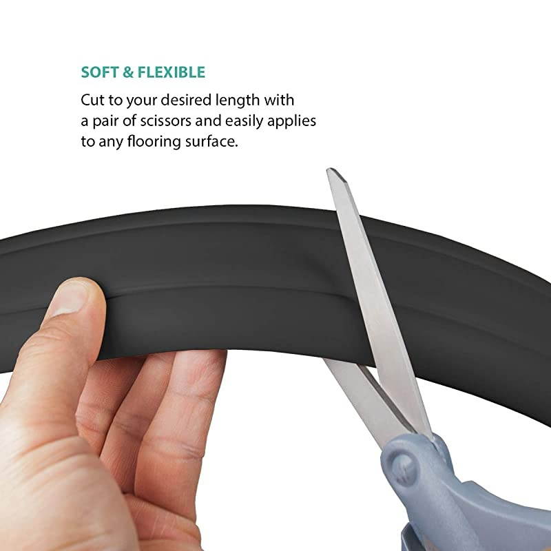 3Channel Cord Protector Concealer for Floor 30FT Black