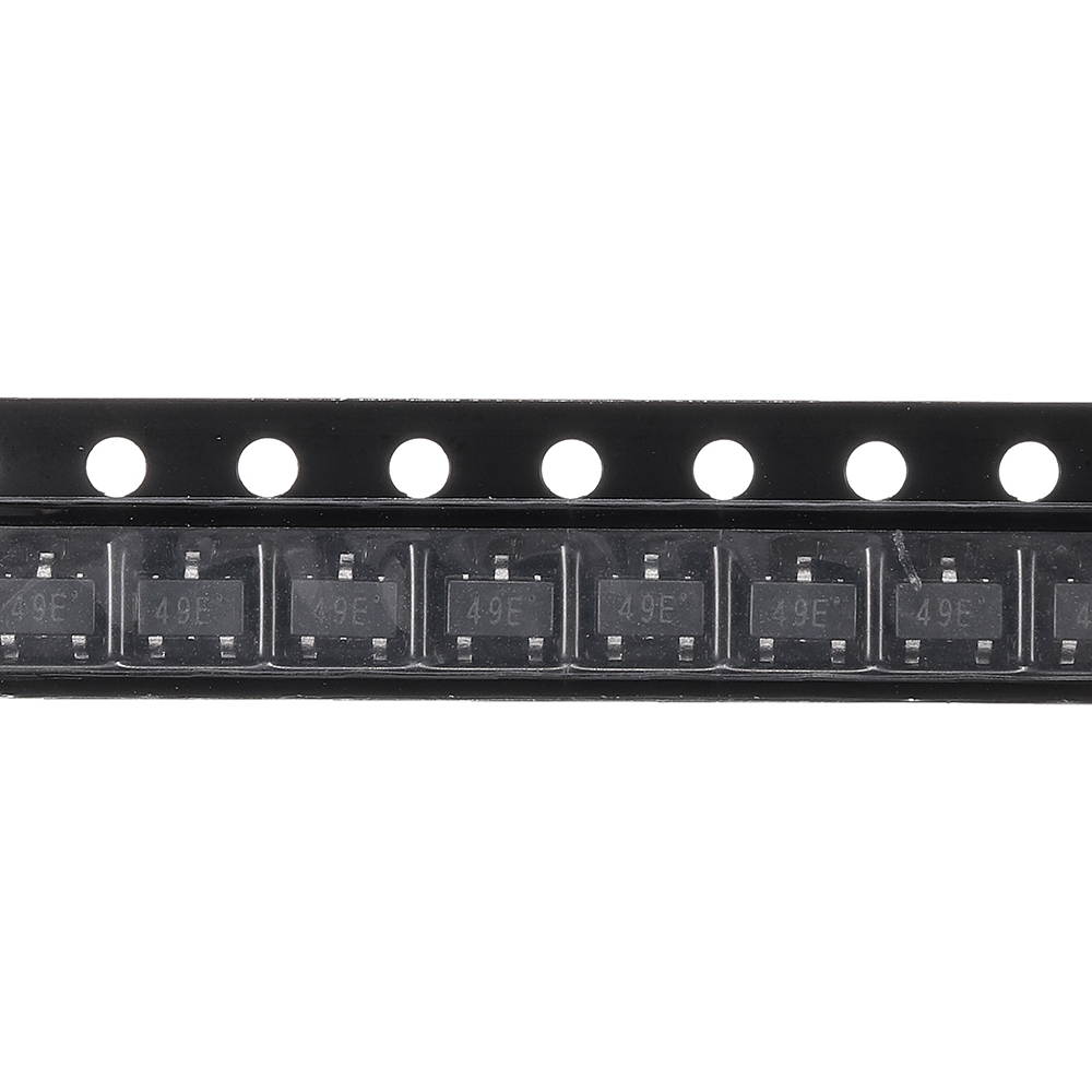 100pcs 49e SOT23 3503 Hall Element Sensor SS49E Linear AH49E Switch