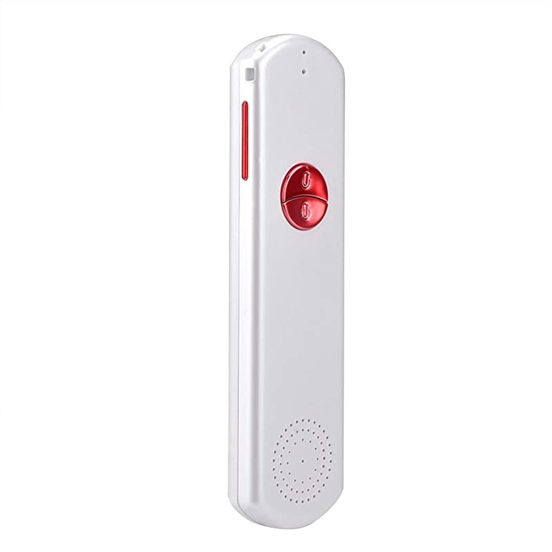 Two Way Easy Trans Smart Language Translator Device Electronic Pocket Voice Bluetooth 52 Languages for Meeting Learning Travel Business Fit for Apple iPhone Android White Red WIFI3G4G5G