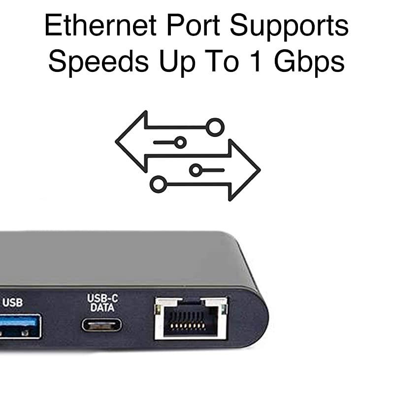 Docking Station, USB C Docking Station, 4K Docking Station, Compatible with USB-C & Thunderbolt 3 Laptops, Black, Cables to Go 28845