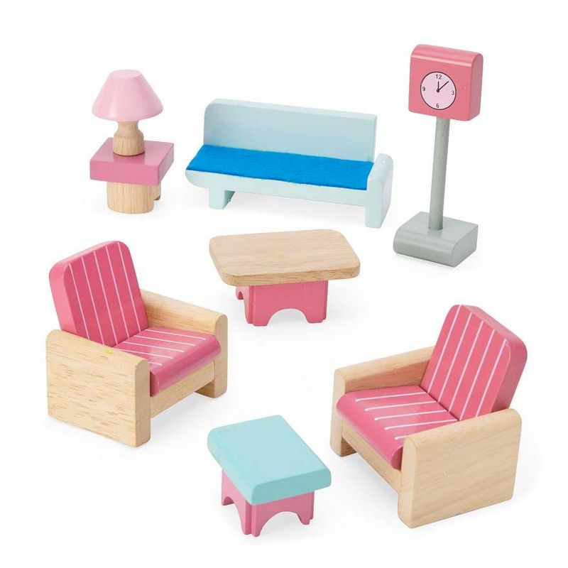 HearthSong - Imagine My Place Three-story Wooden Dollhouse-Go-Round