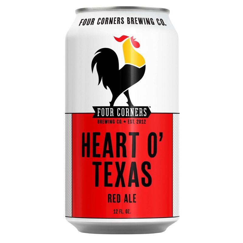 Four Corners Heart O' Texas Red Ale Beer - 6pk/12 fl oz Cans