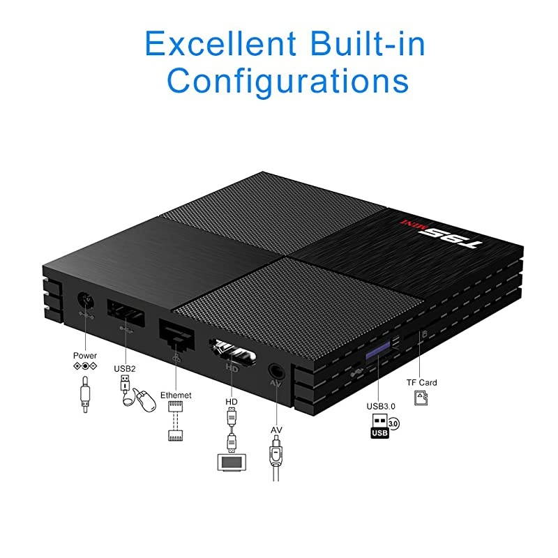 T95 Mini Android 90 TV Box  Android Box 2GB RAM 16GB ROM TV Box H6 Quadcore cortexA53 Smart TV Box 24GHz WiFi 3D 6K Android Box Streaming Media Player