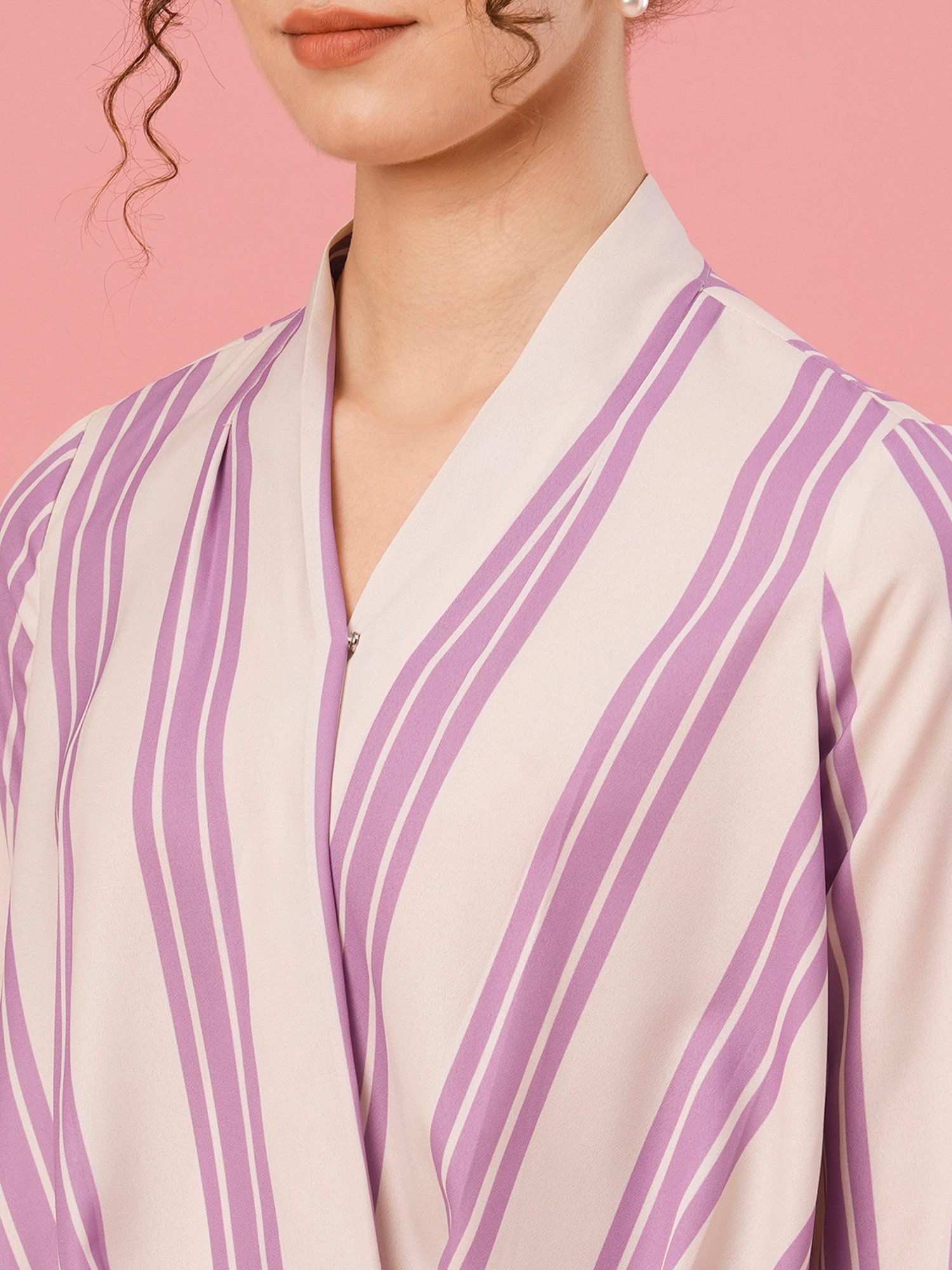 Globus Lavender Striped Top