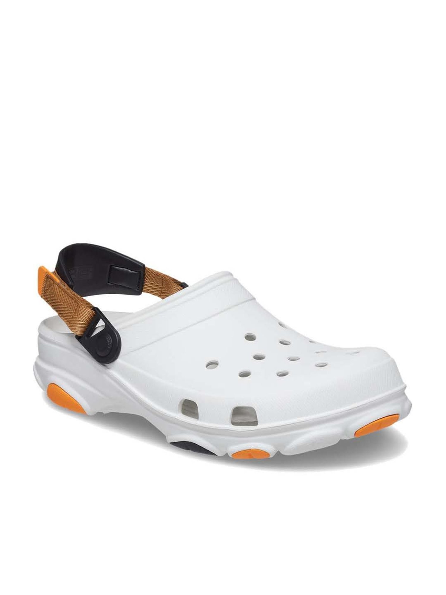 Crocs Men's Classic White Back Strap Clogs