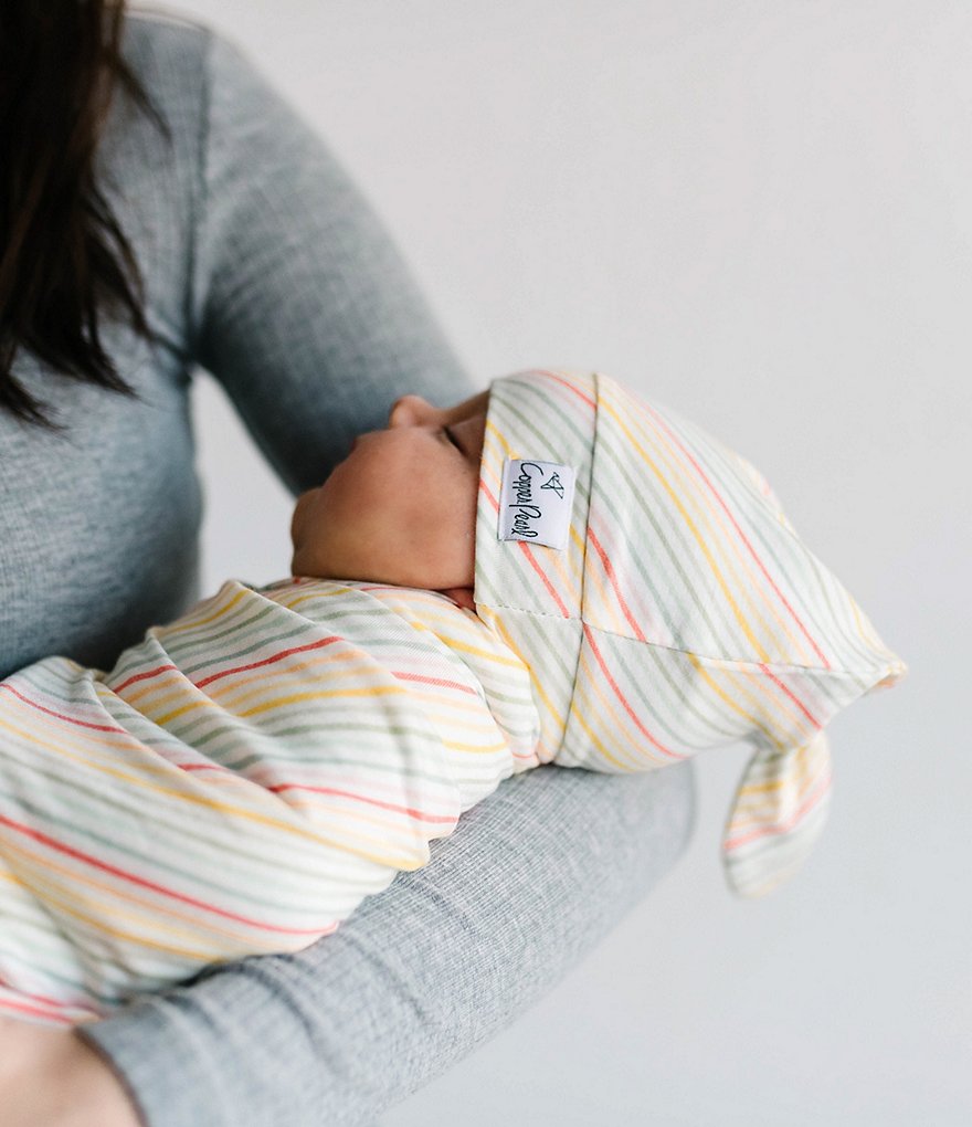 Copper Pearl Baby Rainee Top Knot Hat