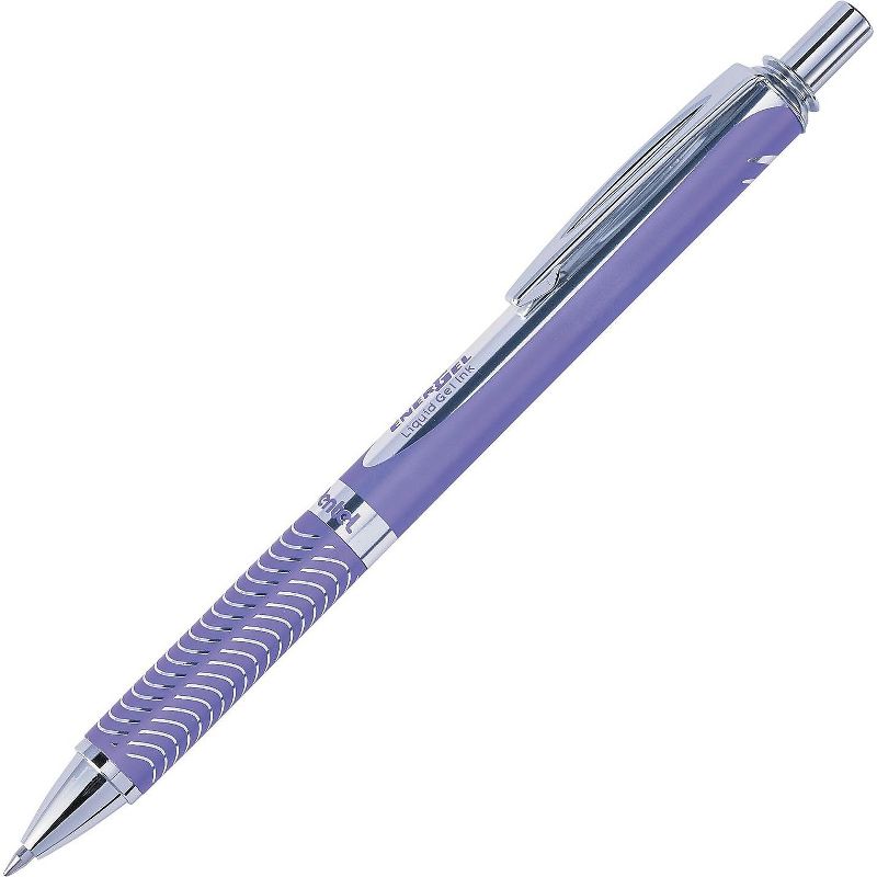 Pentel EnerGel Alloy RT Retractable Liquid Gel Pen .7mm Violet Barrel Violet Ink BL407VV