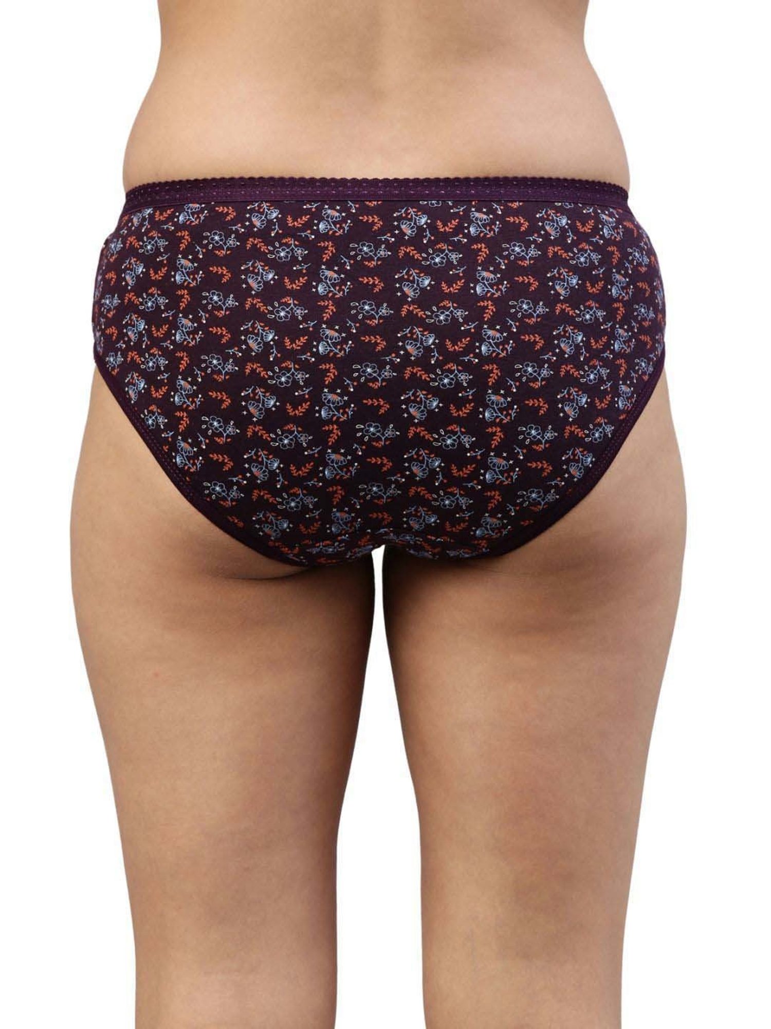 FEELINGS Assorted Color Cotton Printed Hipster Panties - Pack of 3