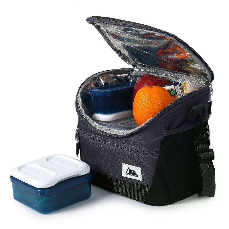 Arctic Zone High Performance Lunch Tote Set - Black