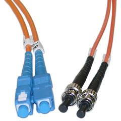 Cable Wholesale SC / ST, Multimode, Duplex Fiber Optic Cable, 62.5/125, 4 Meter (13ft)