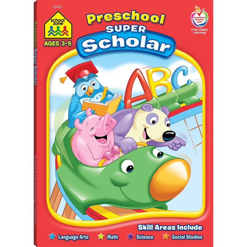 Preschool Super Scholar Workbook, Ages 3-5 (School Zone Publishing) (Paperback)