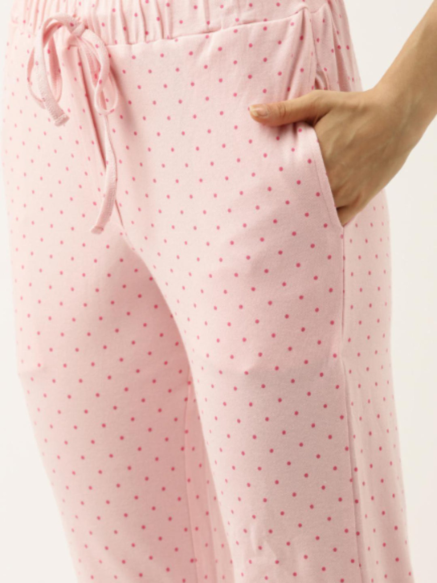 Clt.s Pink Polka Dot Pajama Set